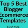 Best Blogger Ecommerce Templates Free Download Online